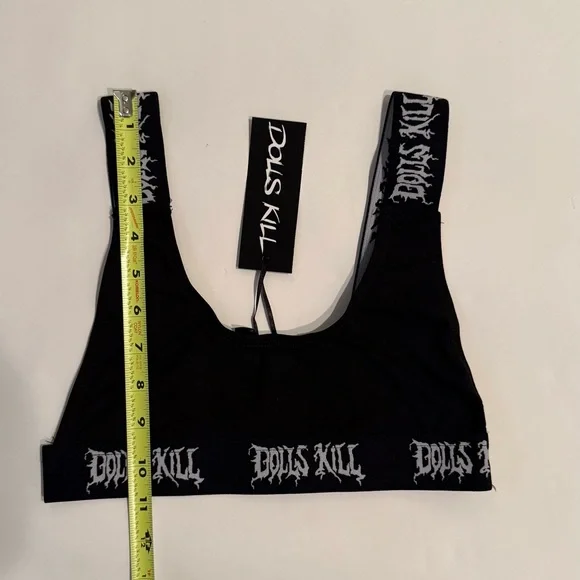 Dolls Kill Black Bralette - Picture 4 of 5